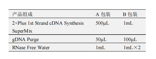 一体式第一链cDNA合成超级预混液（去除gDNA）产品包装