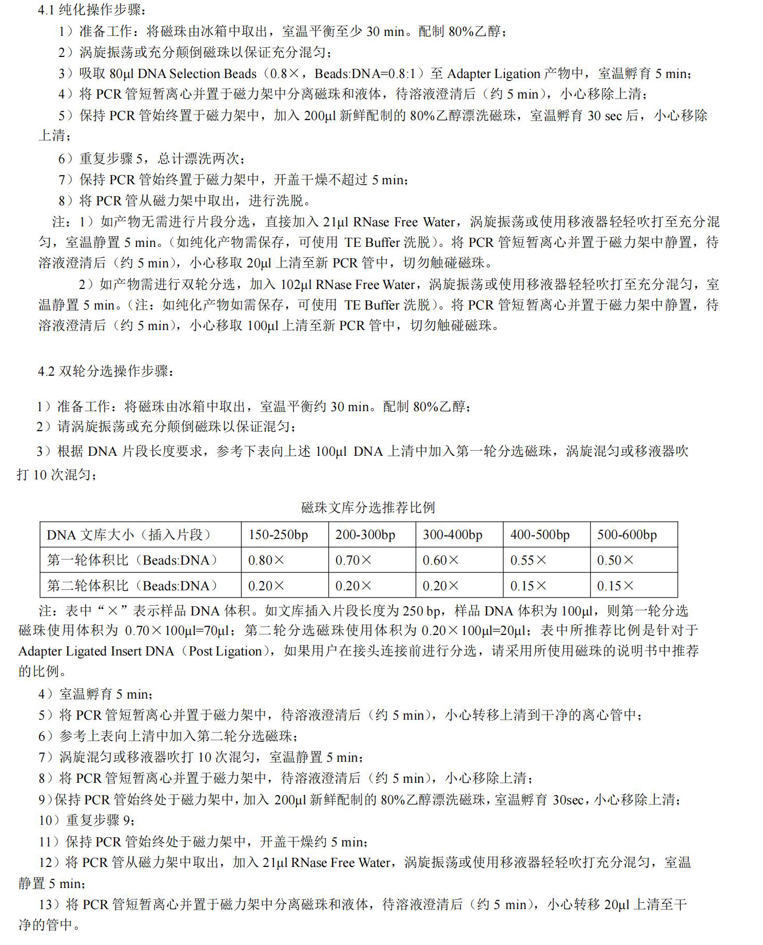 连接产物磁珠纯化（Post Ligation Clean Up）