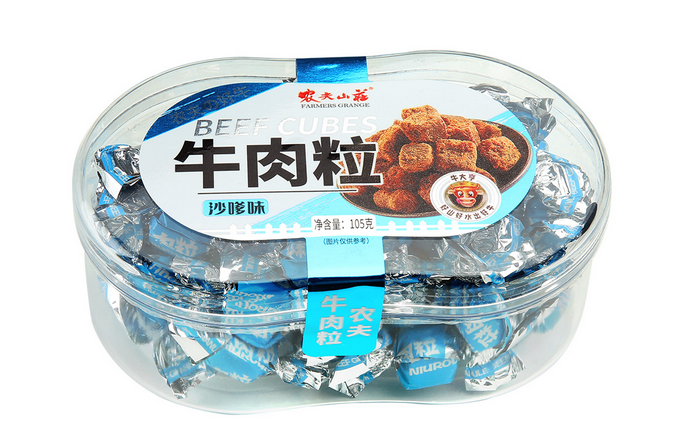 广东省著名商标“农夫山庄”沙嗲味牛肉粒微生物超标