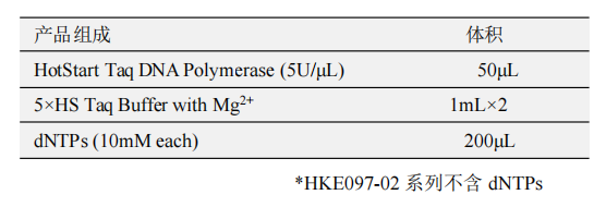 HotStart Taq DNA Polymerase(B) 产品包装（A包装）