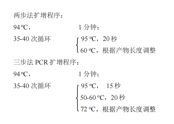 热启动Taq DNA聚合酶(B) 常用 PCR 循环