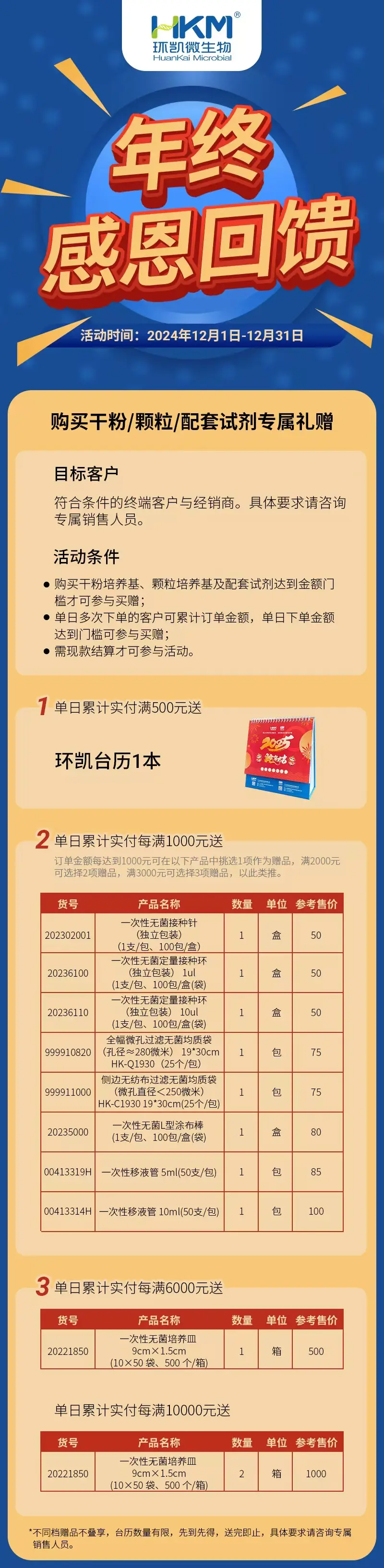 环凯培养基买赠活动 环凯培养基买赠活动