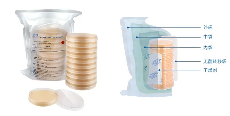 三层包装无菌平板培养基 三层包装无菌平板培养基
