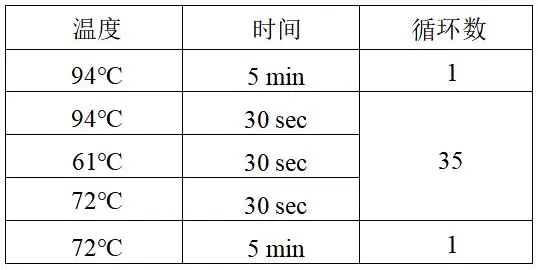 克罗诺杆菌 PCR 检测试剂盒反应程序 克罗诺杆菌 PCR 检测试剂盒反应程序