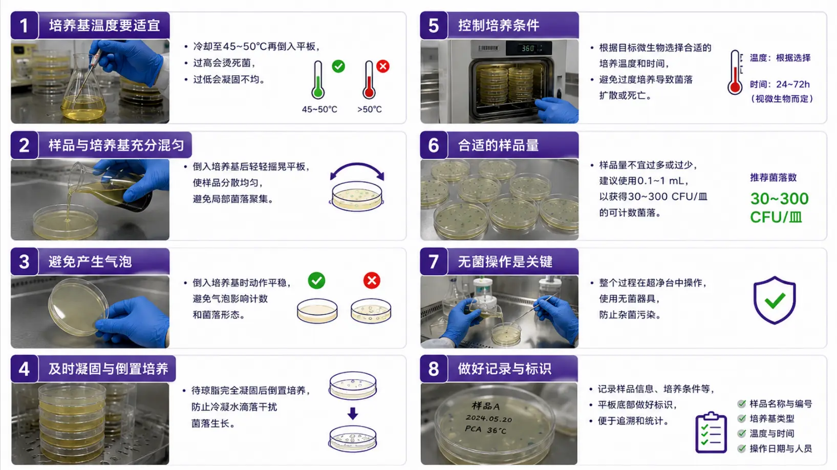 倾注法培养的操作注意事项 倾注法培养的操作注意事项