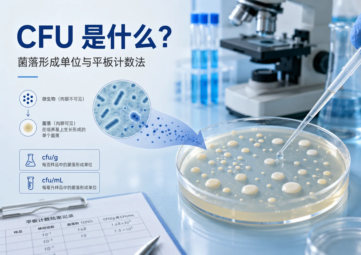 CFU(菌落形成单位) CFU(菌落形成单位)