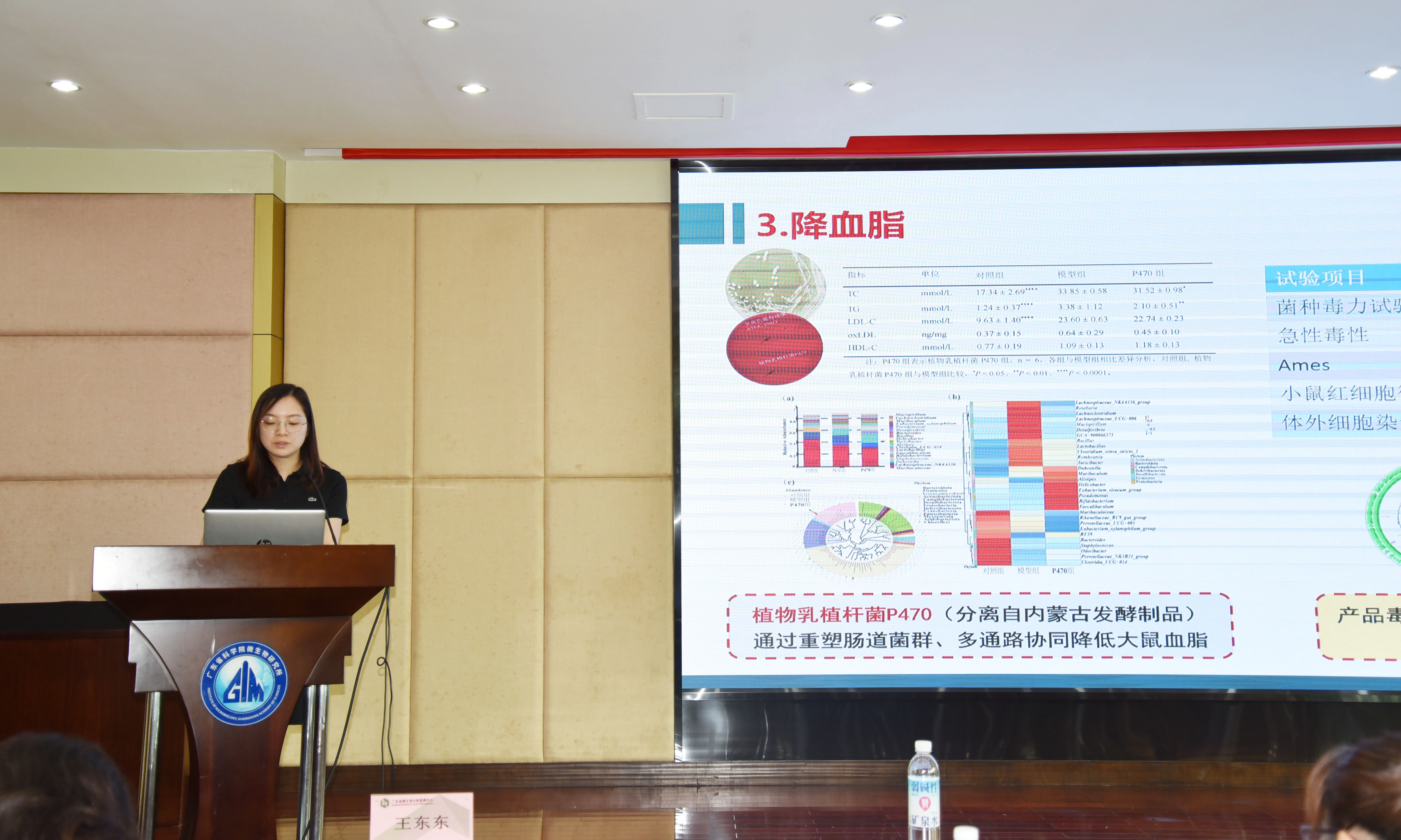 广微测食品药品实验室副主任、高级工程师陈玲博士就“健康微生物功能产品的定向研发与系统评价”作专题分享 广微测食品药品实验室副主任、高级工程师陈玲博士就“健康微生物功能产品的定向研发与系统评价”作专题分享